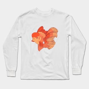 Cute OrangeOranda Goldfish Long Sleeve T-Shirt